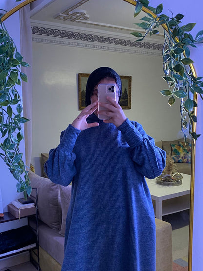 فستان قماش صوفة