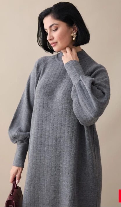 فستان قماش صوفة