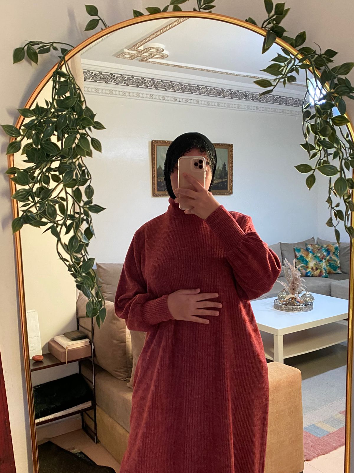 فستان قماش صوفة