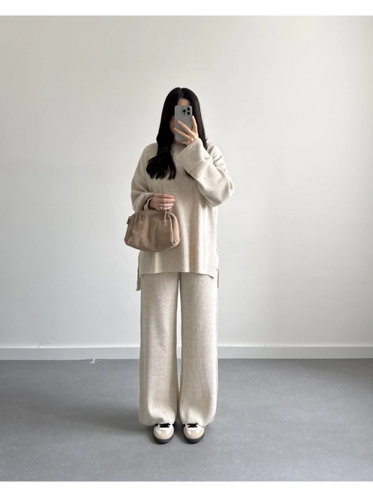 طقم تريكو  قماش الصوفة